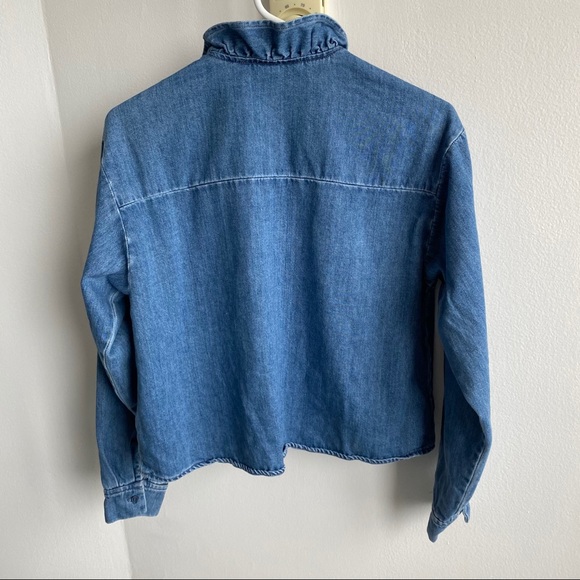 H&M Jean shirt/top XS - Picture 2 of 5